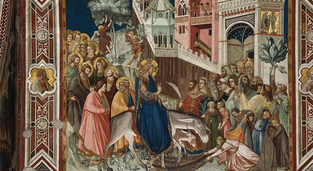 Lorenzetti dipinge l'Ingresso di Gesù a Gerusalemme di Elvio Lunghi